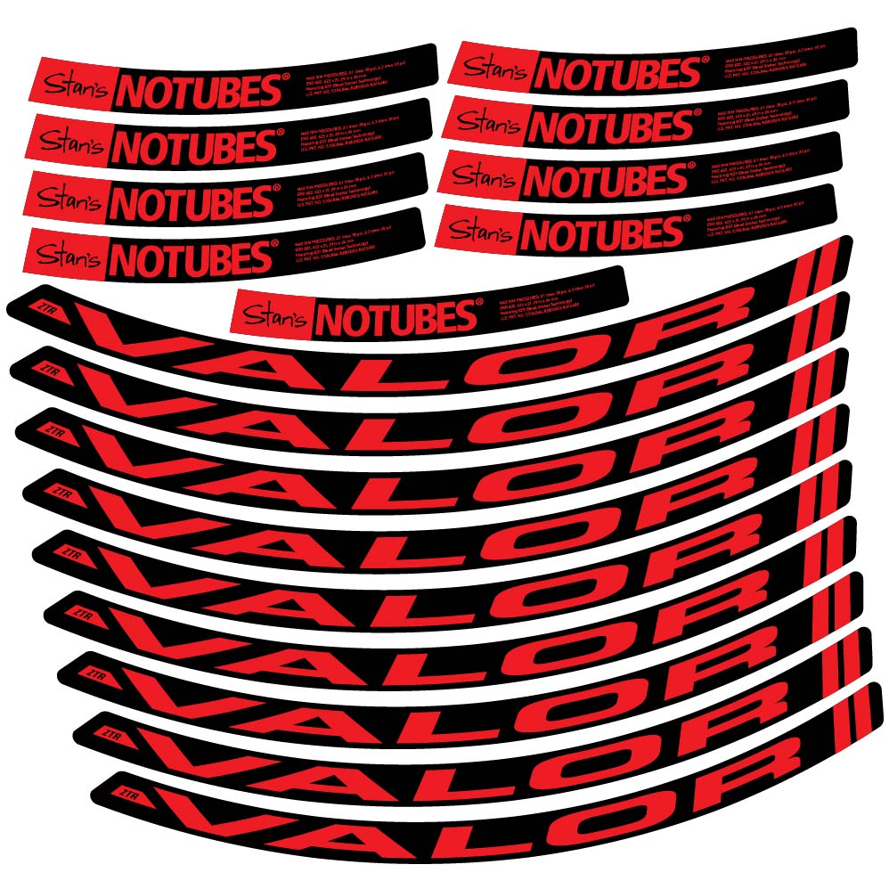 Autocollant Stans Notubes ZTR Valor, Roues VTT 29, Vélo vinyle autocollant