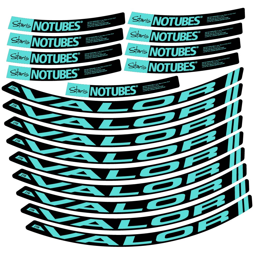 Autocollant Stans Notubes ZTR Valor, Roues VTT 29, Vélo vinyle autocollant