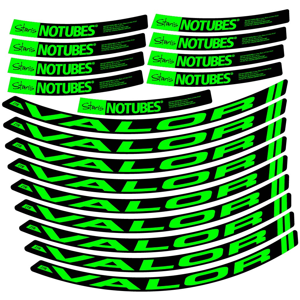 Autocollant Stans Notubes ZTR Valor, Roues VTT 29, Vélo vinyle autocollant
