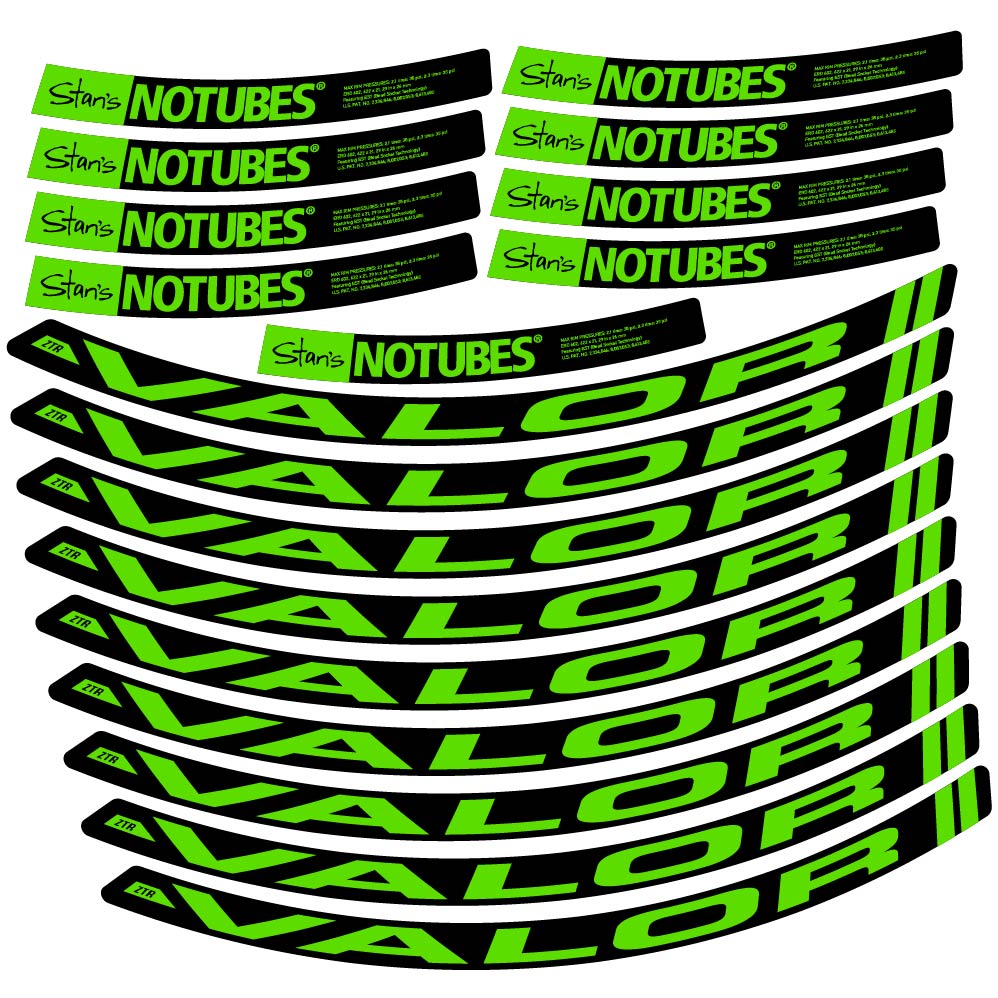 Autocollant Stans Notubes ZTR Valor, Roues VTT 29, Vélo vinyle autocollant