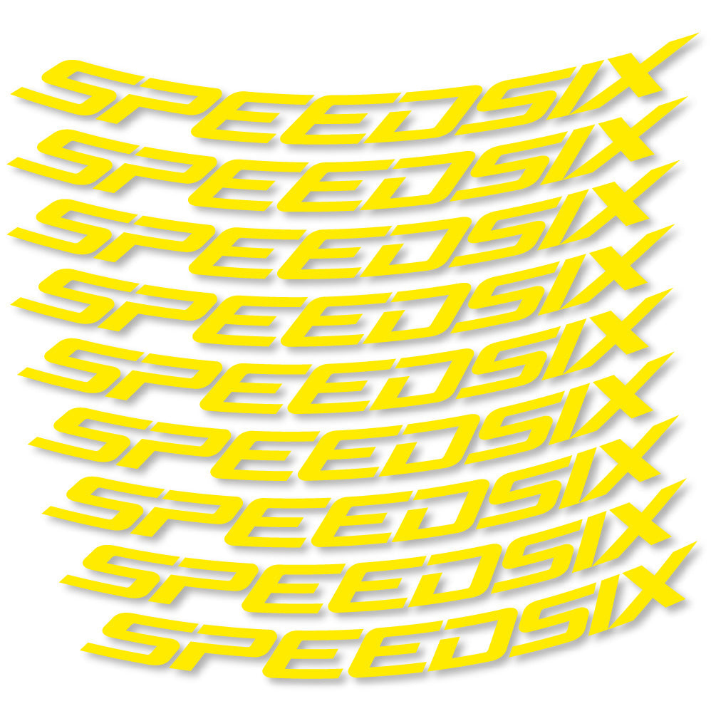 Autocollant Speedsix, Roues VTT 29, Autocollant Vélo vinyle