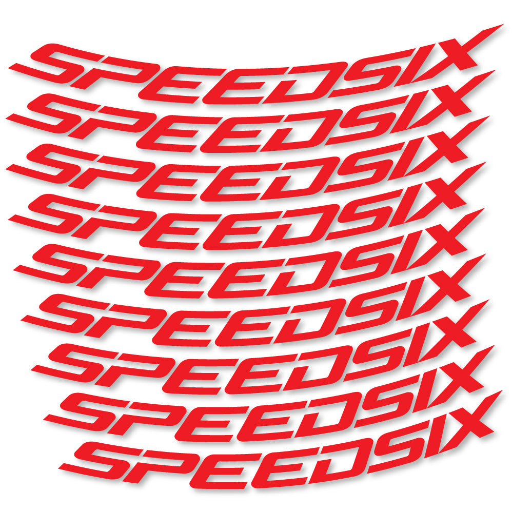 Autocollant Speedsix, Roues VTT 29, Autocollant Vélo vinyle