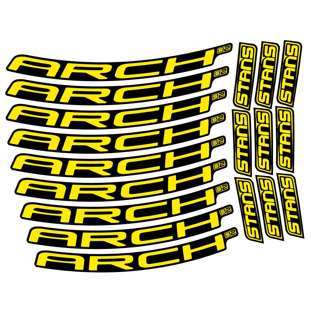 Autocollant Stans Arch S2 2021, Roues VTT 29, Autocollant Vélo vinyle