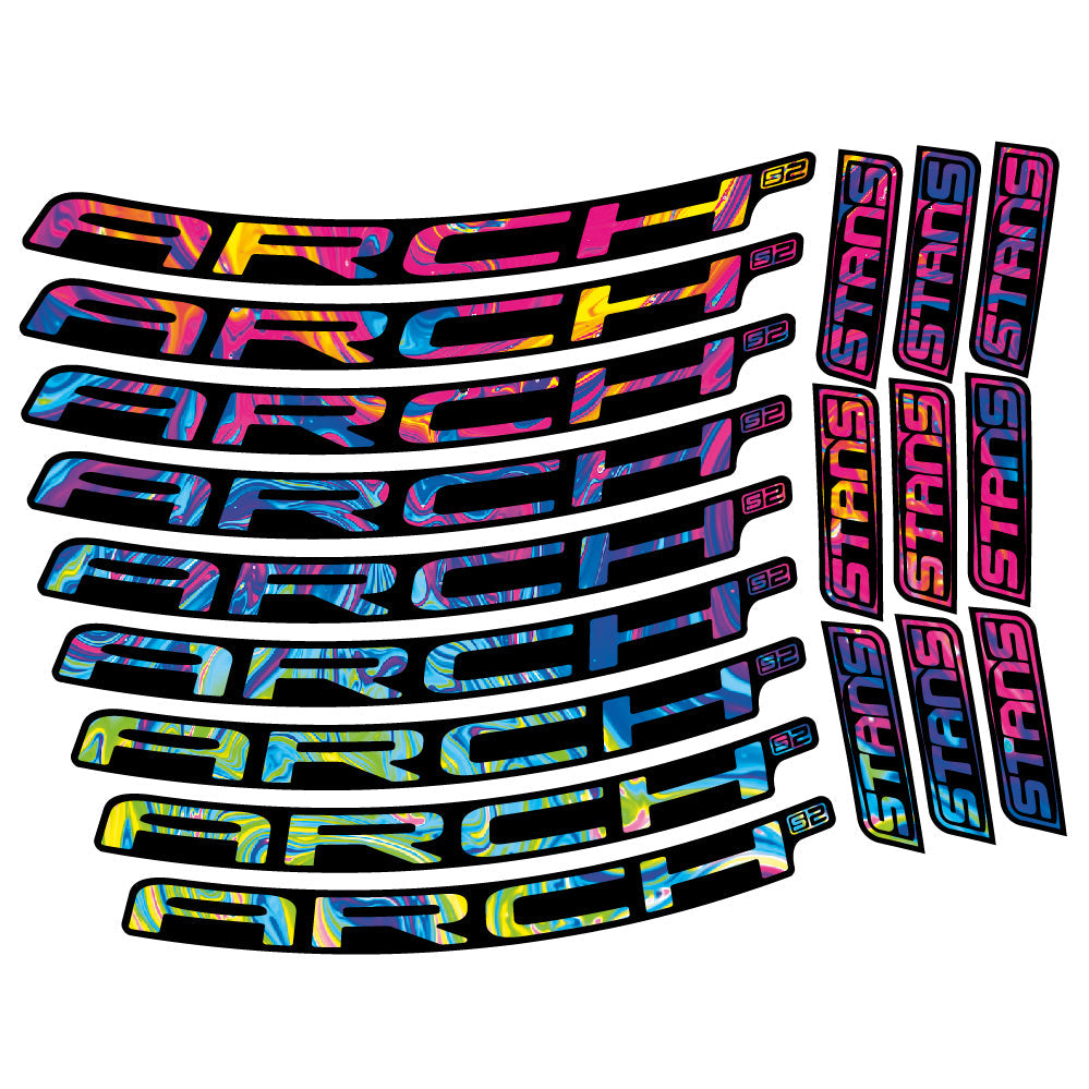 Autocollant Stans Arch S2 2021, Roues VTT 29, Autocollant Vélo vinyle