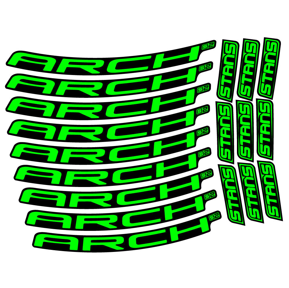 Autocollant Stans Arch S2 2021, Roues VTT 29, Autocollant Vélo vinyle