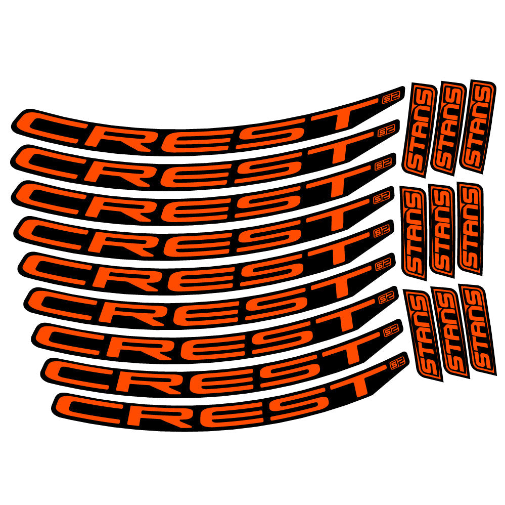 Autocollant Stans Crest S2, Roues VTT 29, Autocollant Vélo vinyle