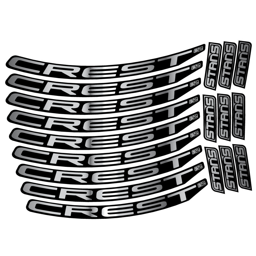 Autocollant Stans Crest S2, Roues VTT 29, Autocollant Vélo vinyle