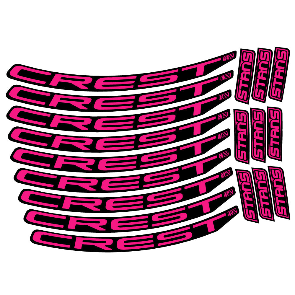 Autocollant Stans Crest S2, Roues VTT 29, Autocollant Vélo vinyle