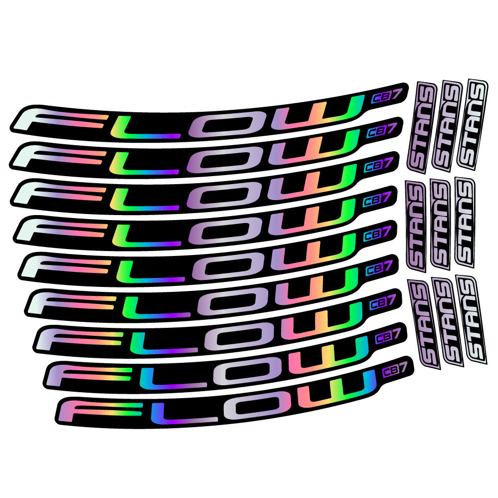 Autocollant Stans Flow CB7, Roues VTT 29, Autocollant Vélo vinyle