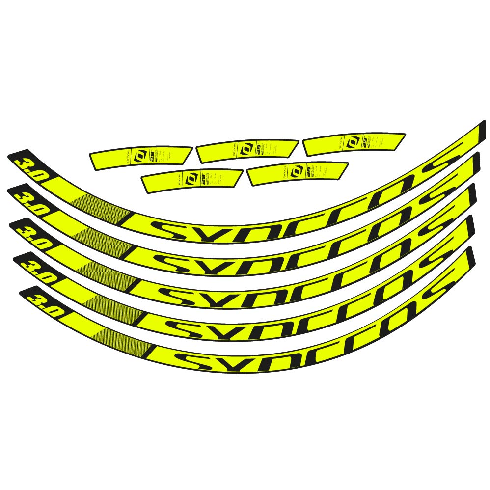 Autocollant Syncross 3.0 2017, Roues VTT 29, Autocollant Vélo vinyle