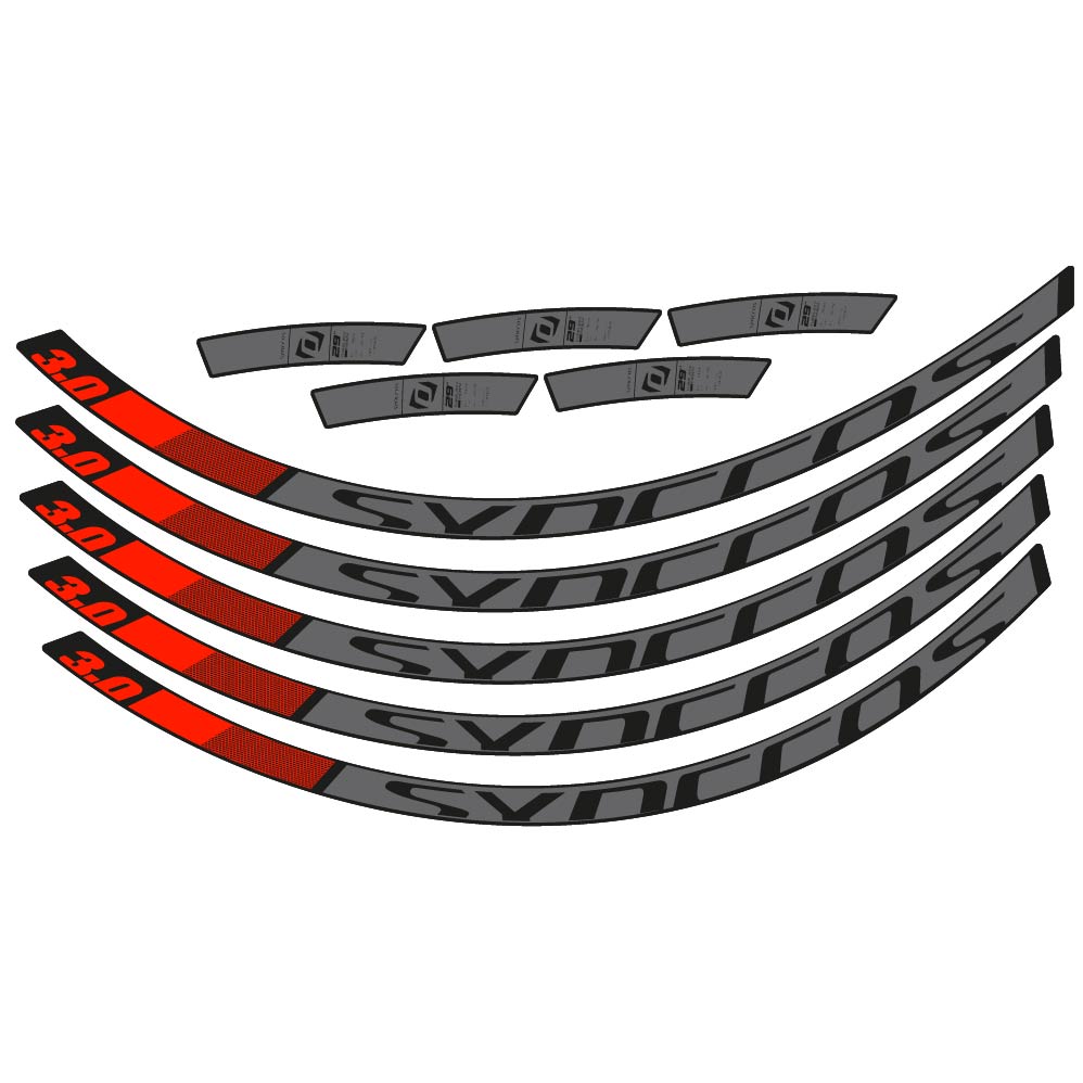 Autocollant Syncross 3.0 2017, Roues VTT 29, Autocollant Vélo vinyle