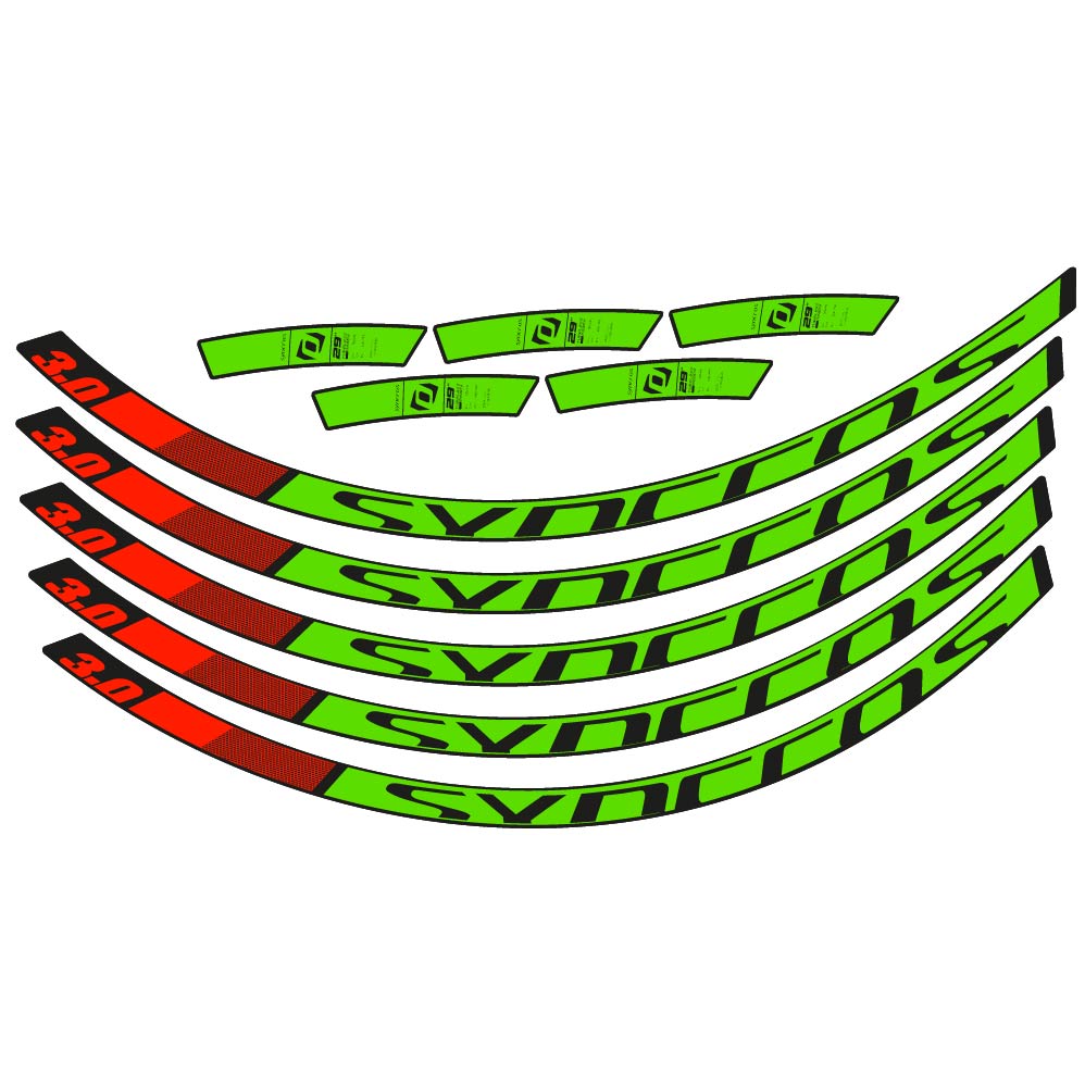 Autocollant Syncross 3.0 2017, Roues VTT 29, Autocollant Vélo vinyle