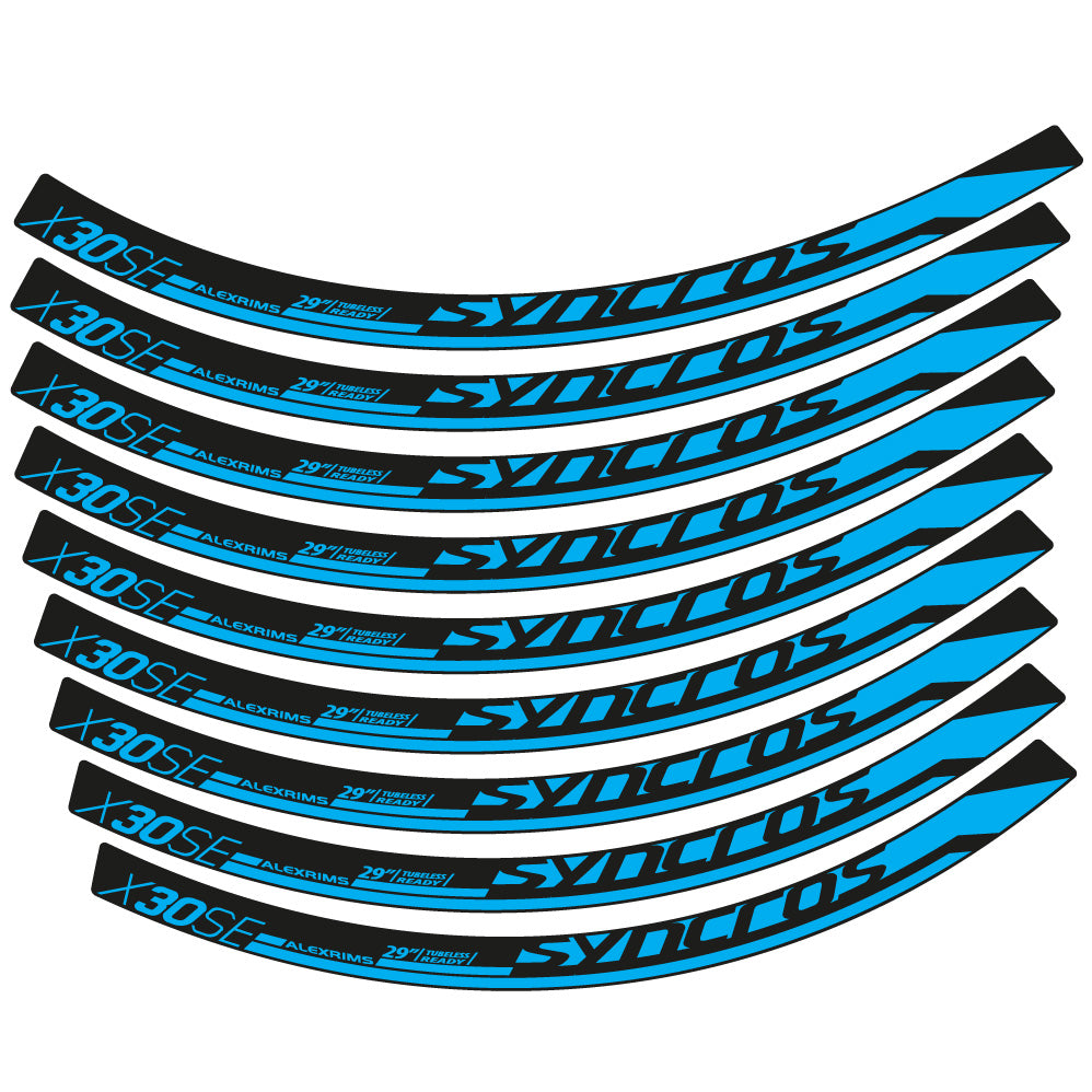 Autocollant Syncross X30SE, Roues VTT 29, Autocollant Vélo vinyle