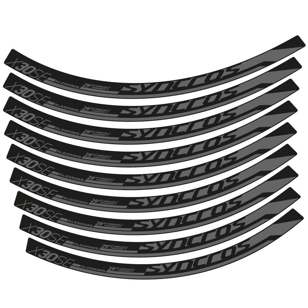 Autocollant Syncross X30SE, Roues VTT 29, Autocollant Vélo vinyle