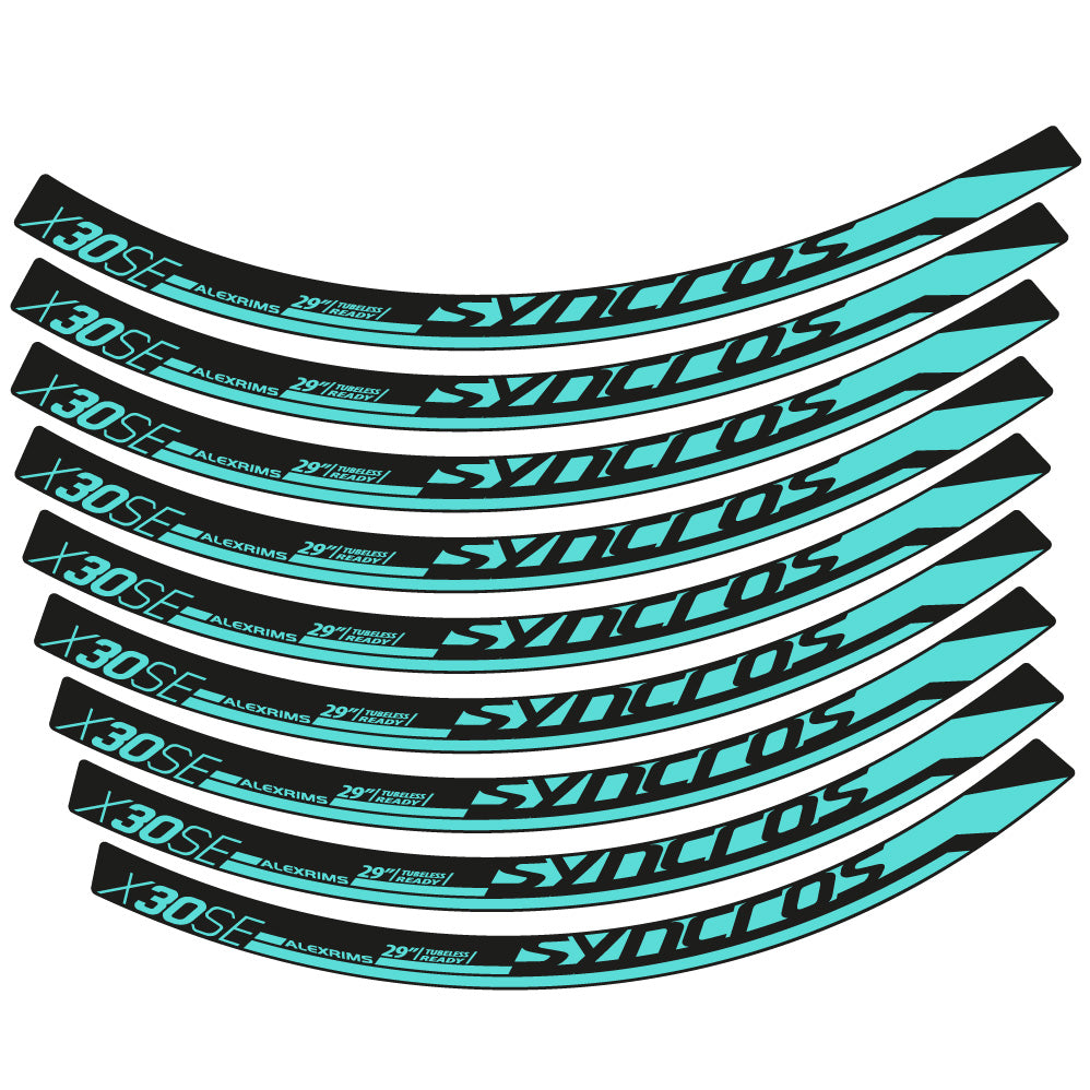 Autocollant Syncross X30SE, Roues VTT 29, Autocollant Vélo vinyle