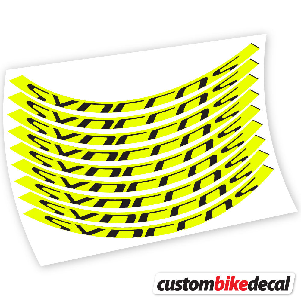 Autocollant, Syncross, Mountain Wheel Vélos, autocollant vinyle