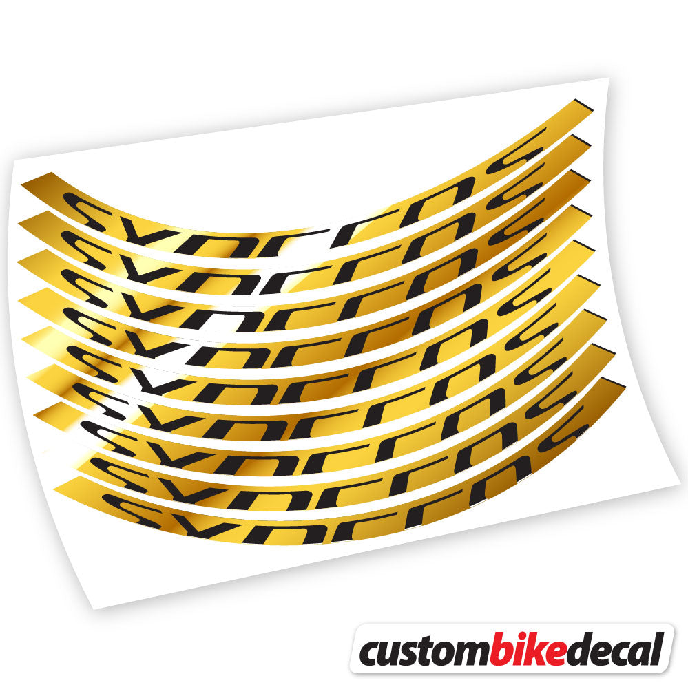Autocollant, Syncross, Mountain Wheel Vélos, autocollant vinyle