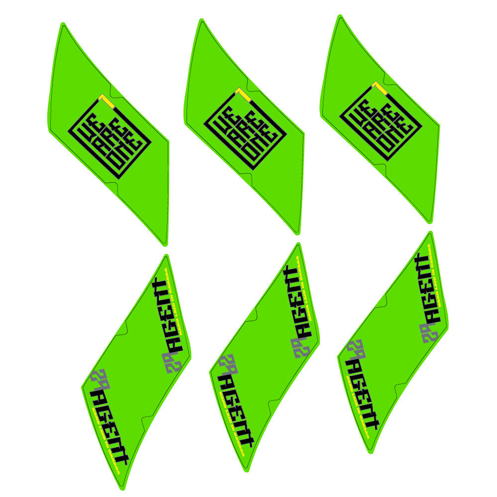 Autocollant WeAreOne Agent, Roues VTT 29, Autocollant Vélo vinyle
