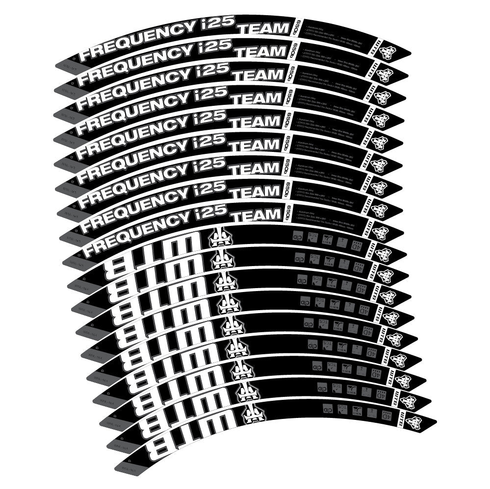 Autocollant WTB Frequency i25 Team, Roues VTT 29, Autocollant Vélo vinyle