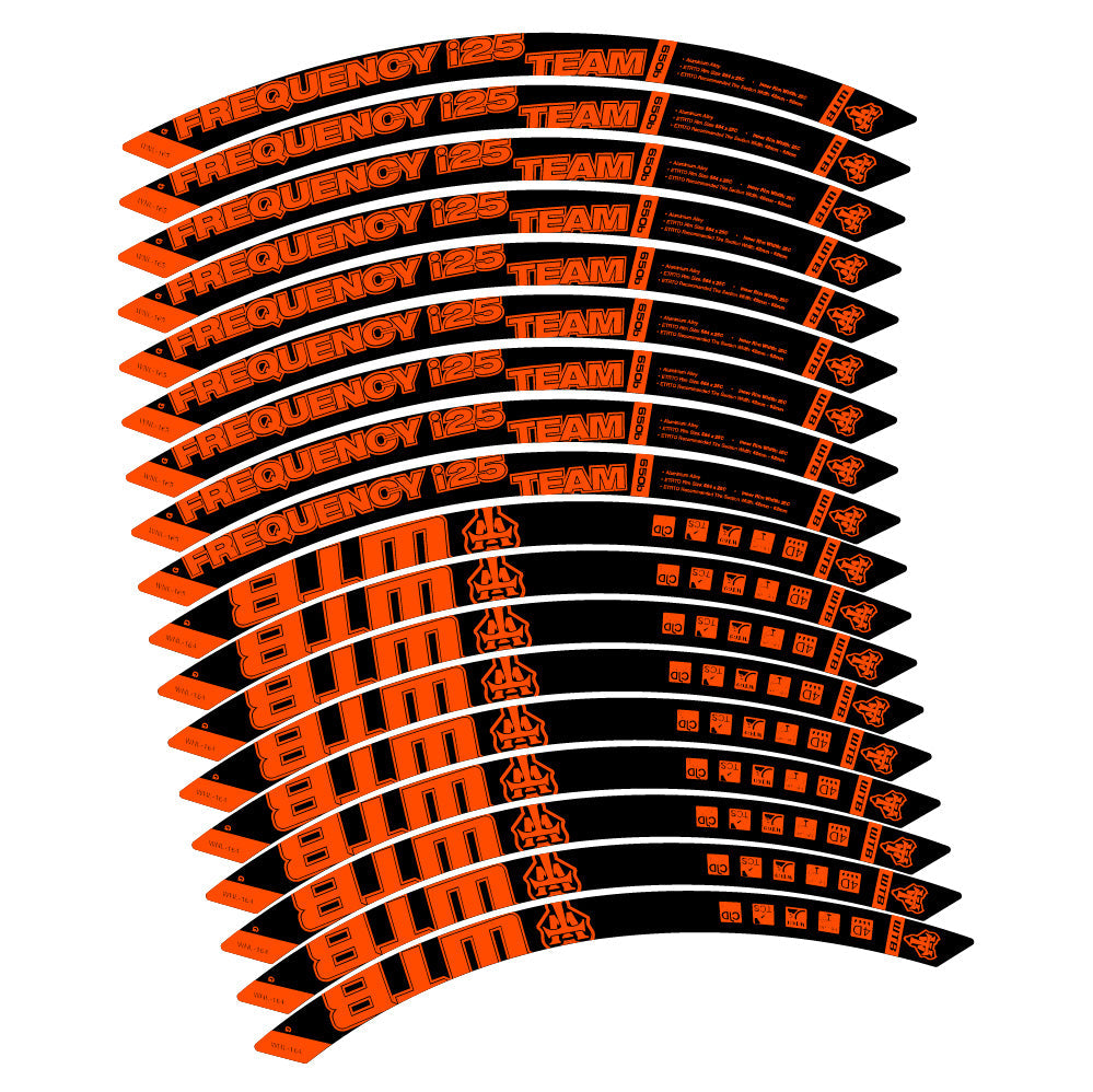 Autocollant WTB Frequency i25 Team, Roues VTT 29, Autocollant Vélo vinyle