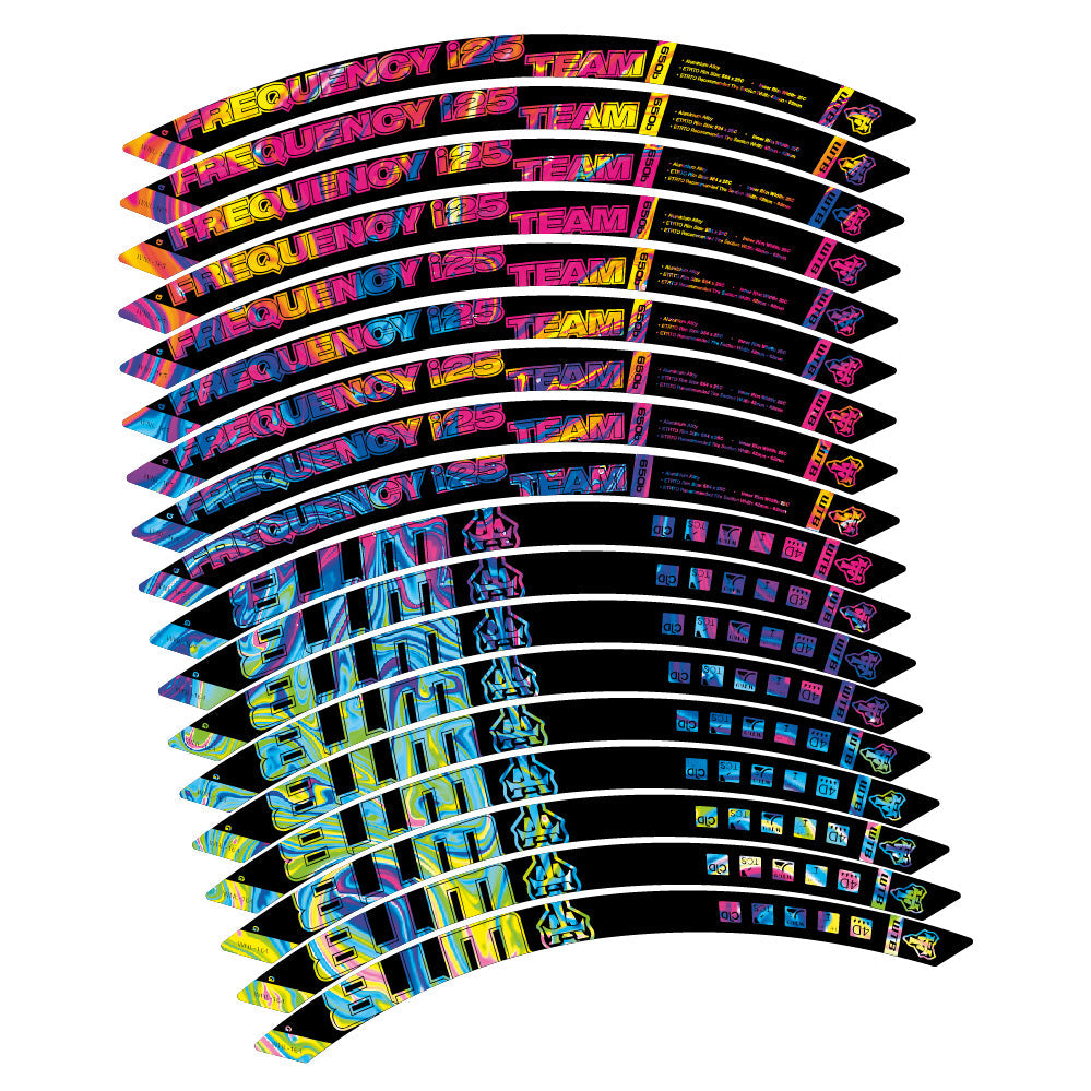 Autocollant WTB Frequency i25 Team, Roues VTT 29, Autocollant Vélo vinyle