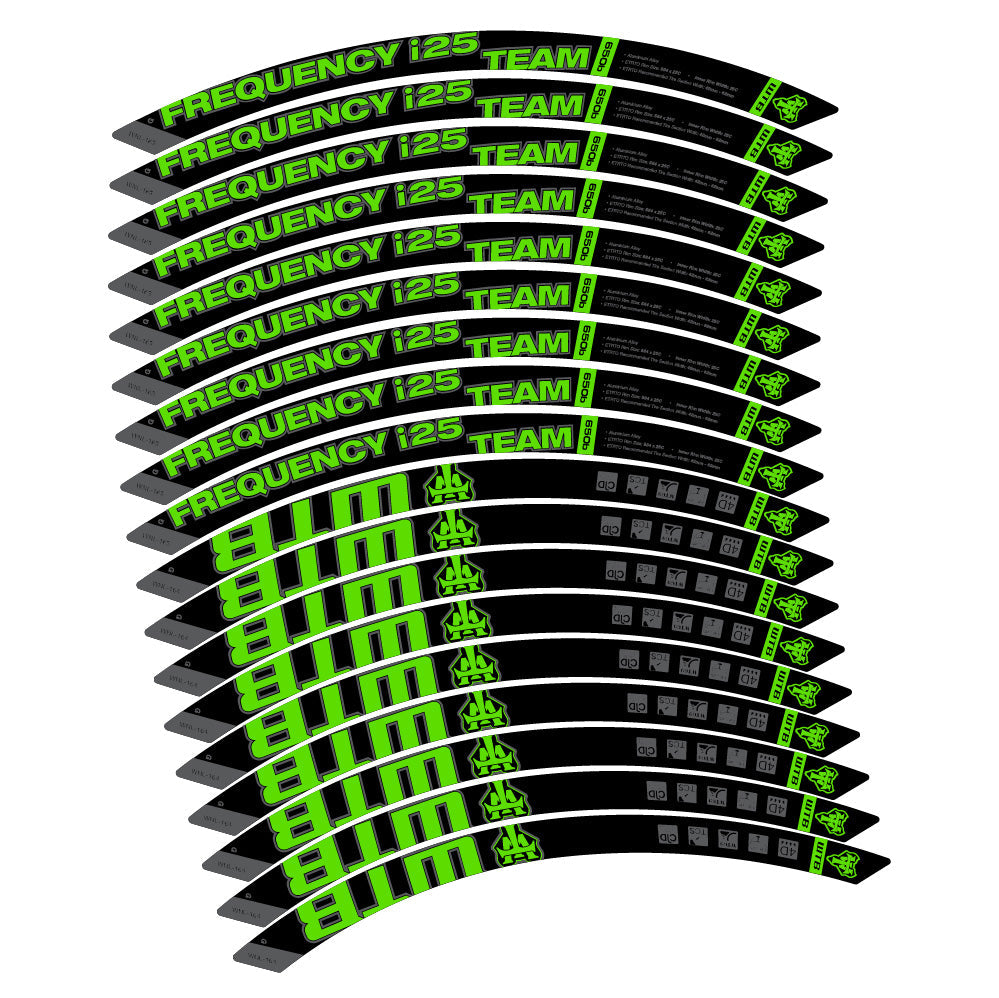 Autocollant WTB Frequency i25 Team, Roues VTT 29, Autocollant Vélo vinyle