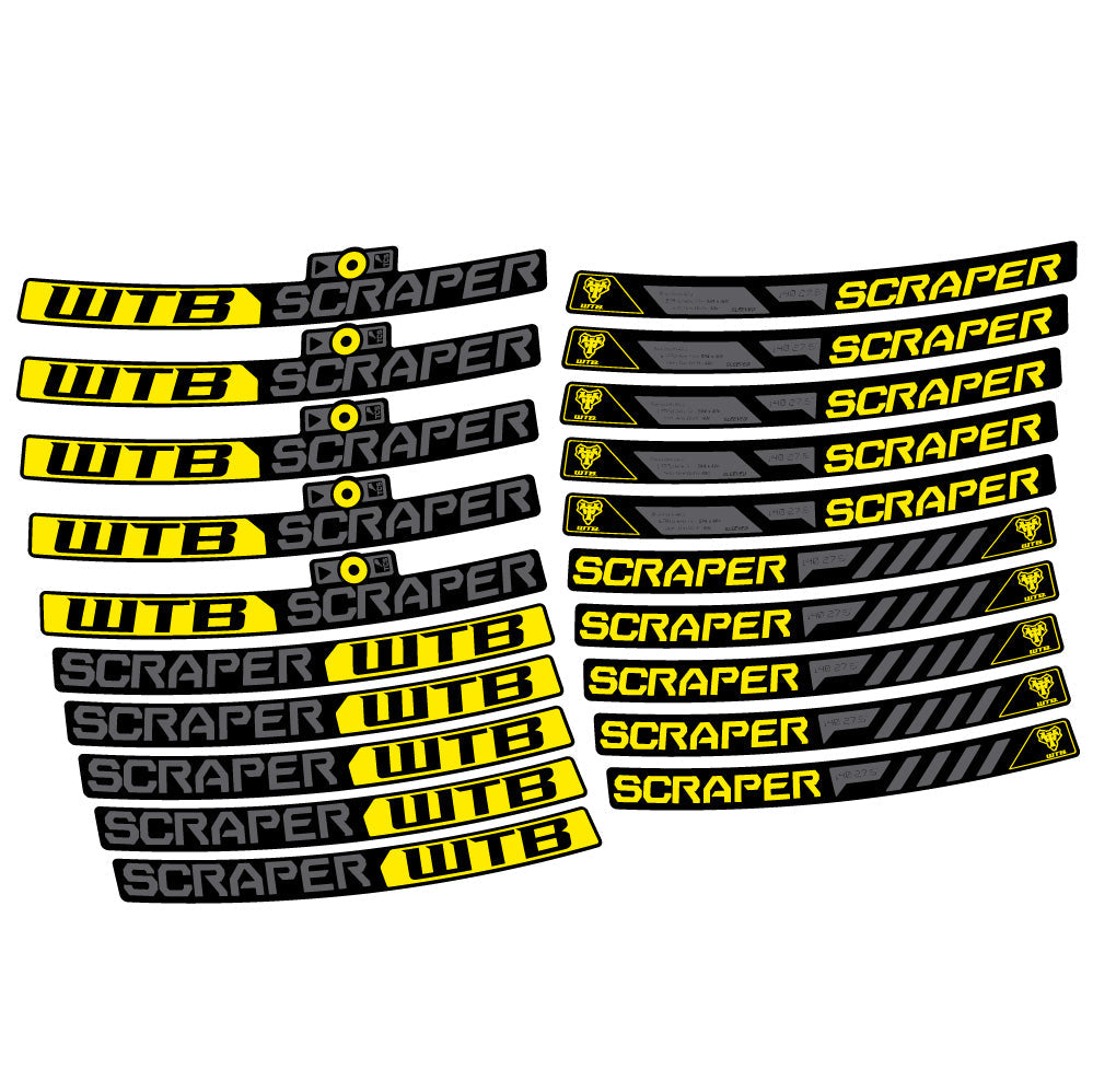 Autocollant WTB Scraper i40, Roues VTT 29, Autocollant Vélo vinyle