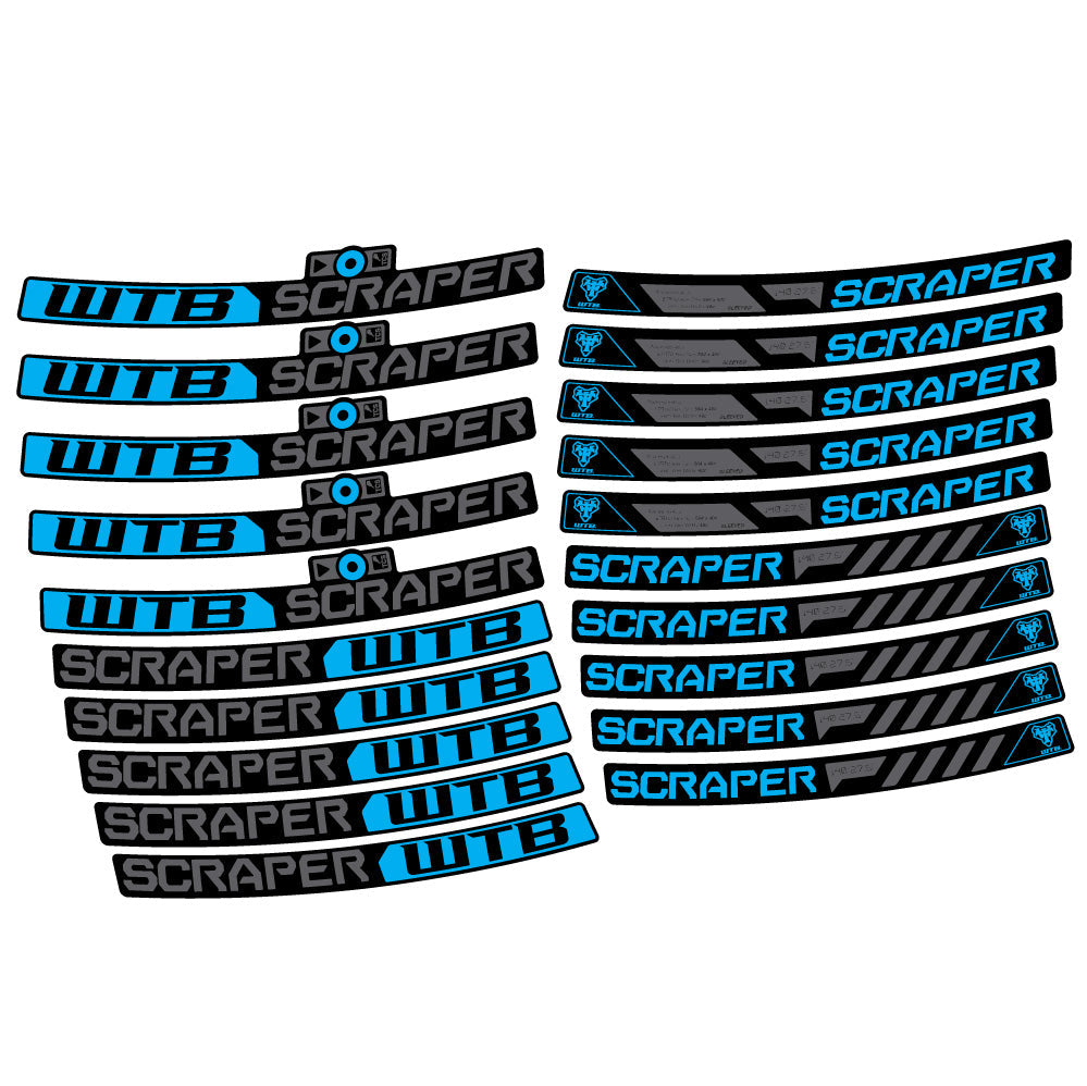 Autocollant WTB Scraper i40, Roues VTT 29, Autocollant Vélo vinyle