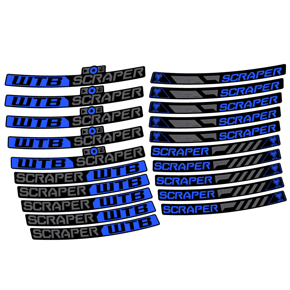 Autocollant WTB Scraper i40, Roues VTT 29, Autocollant Vélo vinyle