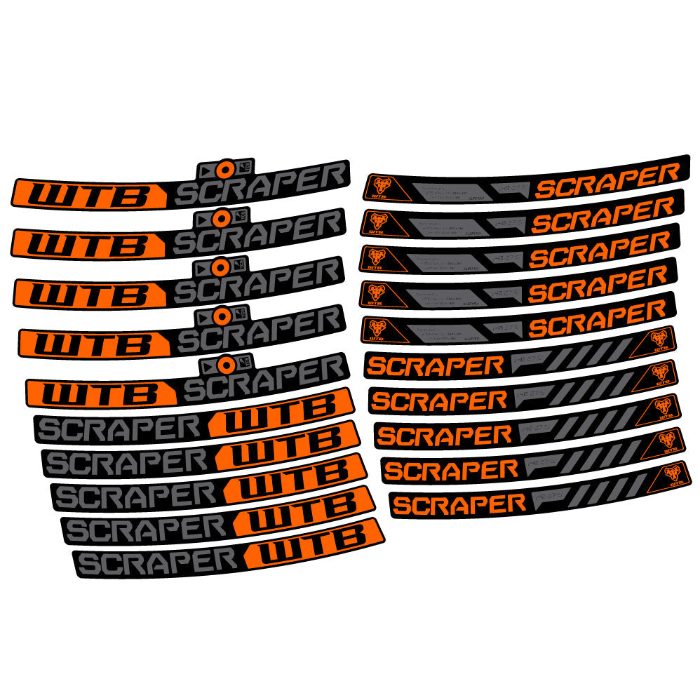 Autocollant WTB Scraper i40, Roues VTT 29, Autocollant Vélo vinyle
