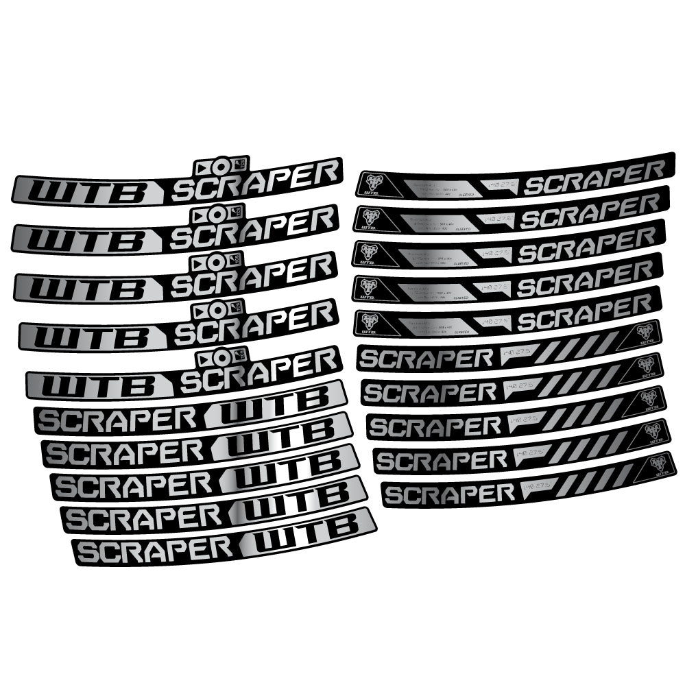 Autocollant WTB Scraper i40, Roues VTT 29, Autocollant Vélo vinyle