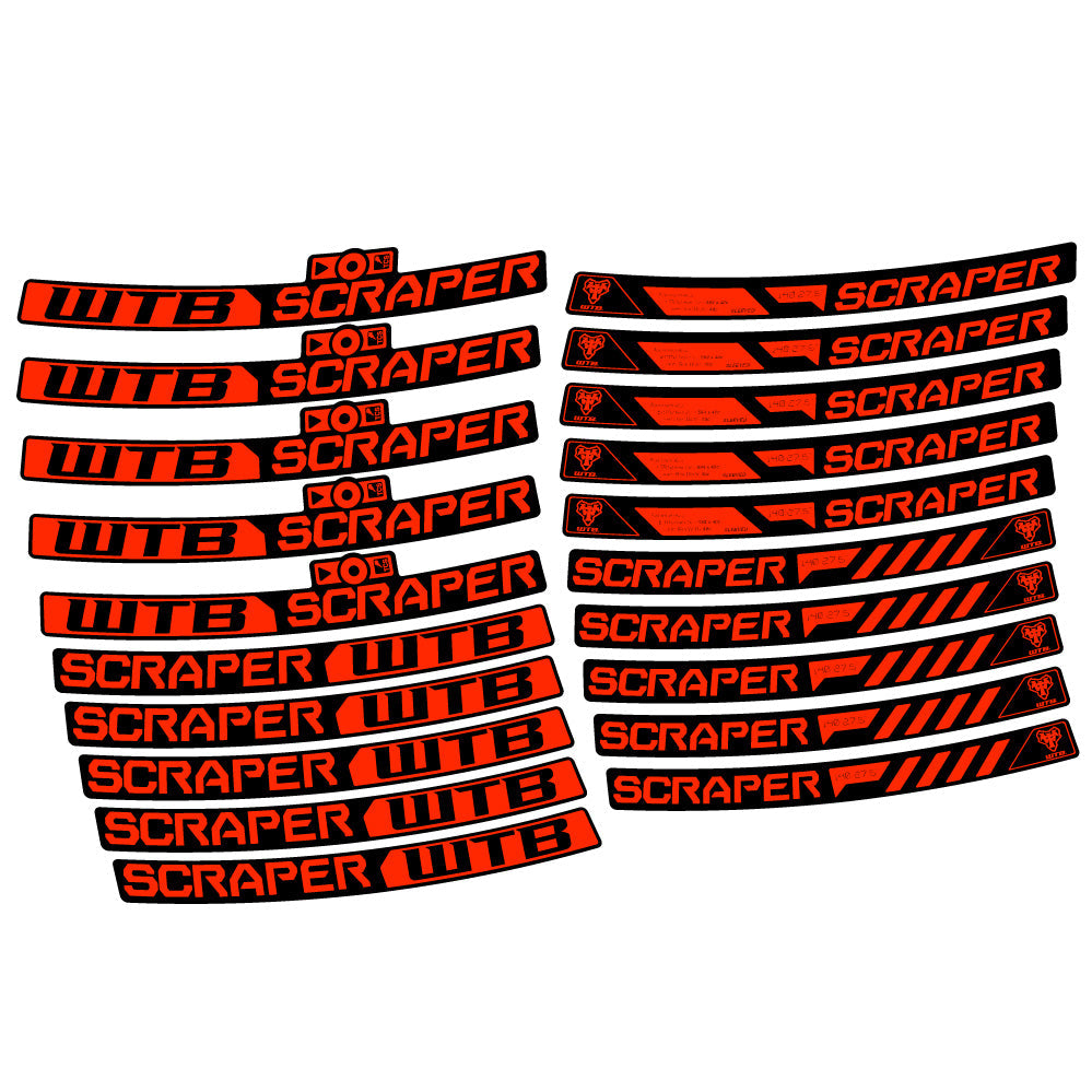 Autocollant WTB Scraper i40, Roues VTT 29, Autocollant Vélo vinyle