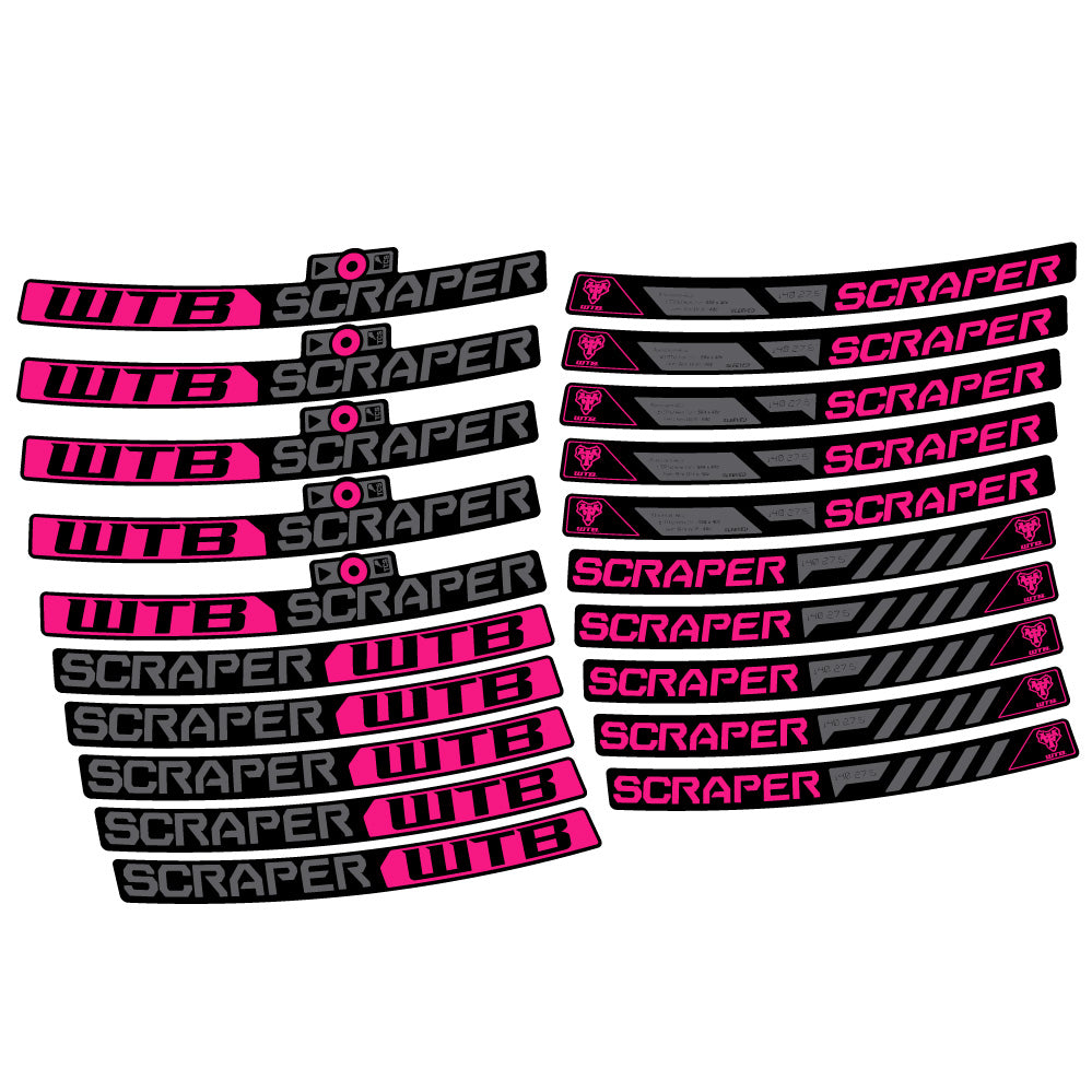 Autocollant WTB Scraper i40, Roues VTT 29, Autocollant Vélo vinyle