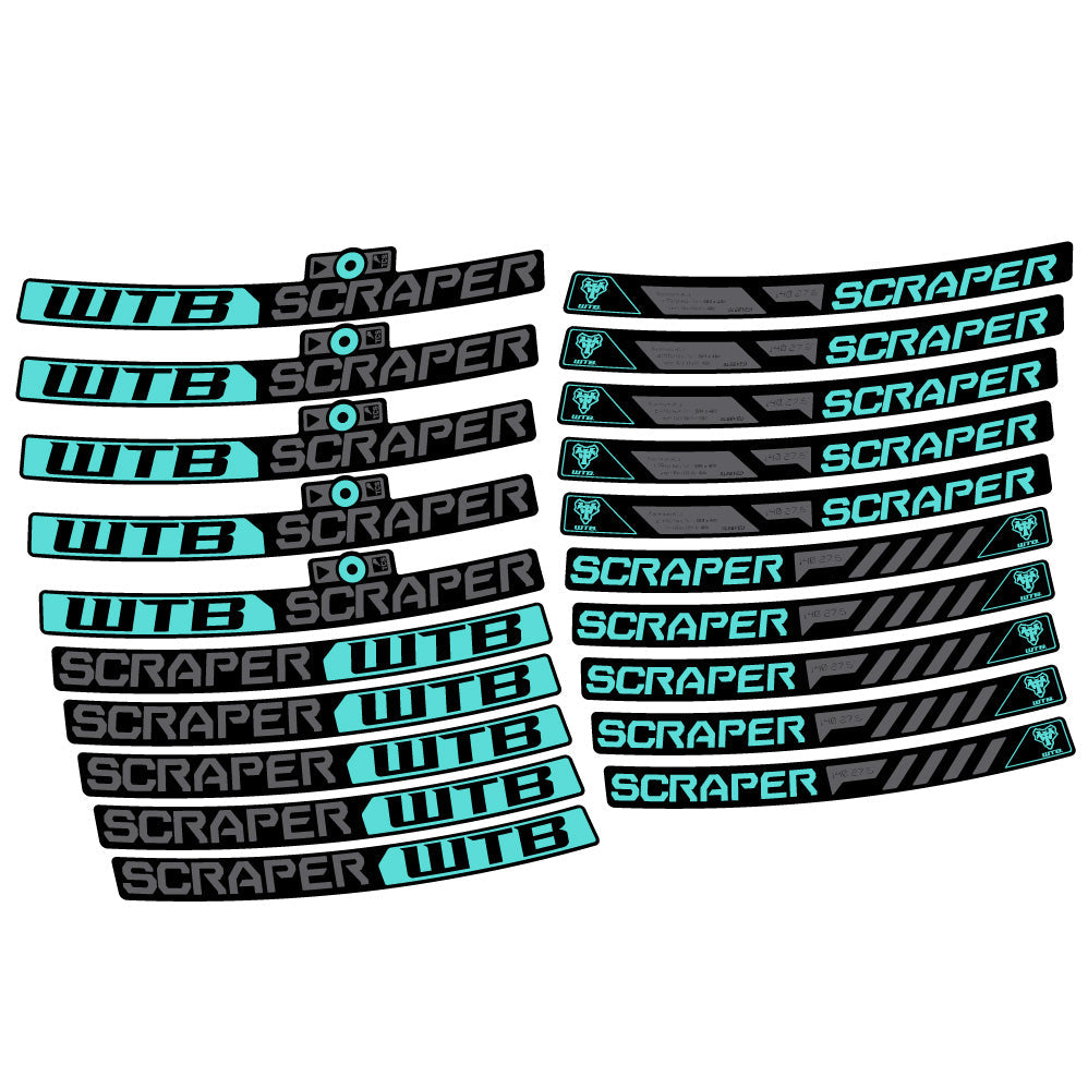 Autocollant WTB Scraper i40, Roues VTT 29, Autocollant Vélo vinyle