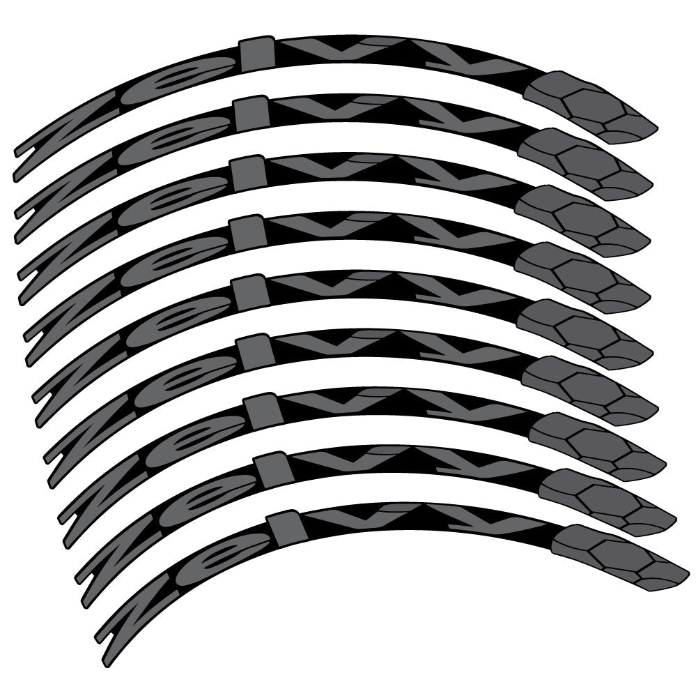 Autocollant Zelvy Carbon, Roues VTT 29, Autocollant Vélo vinyle