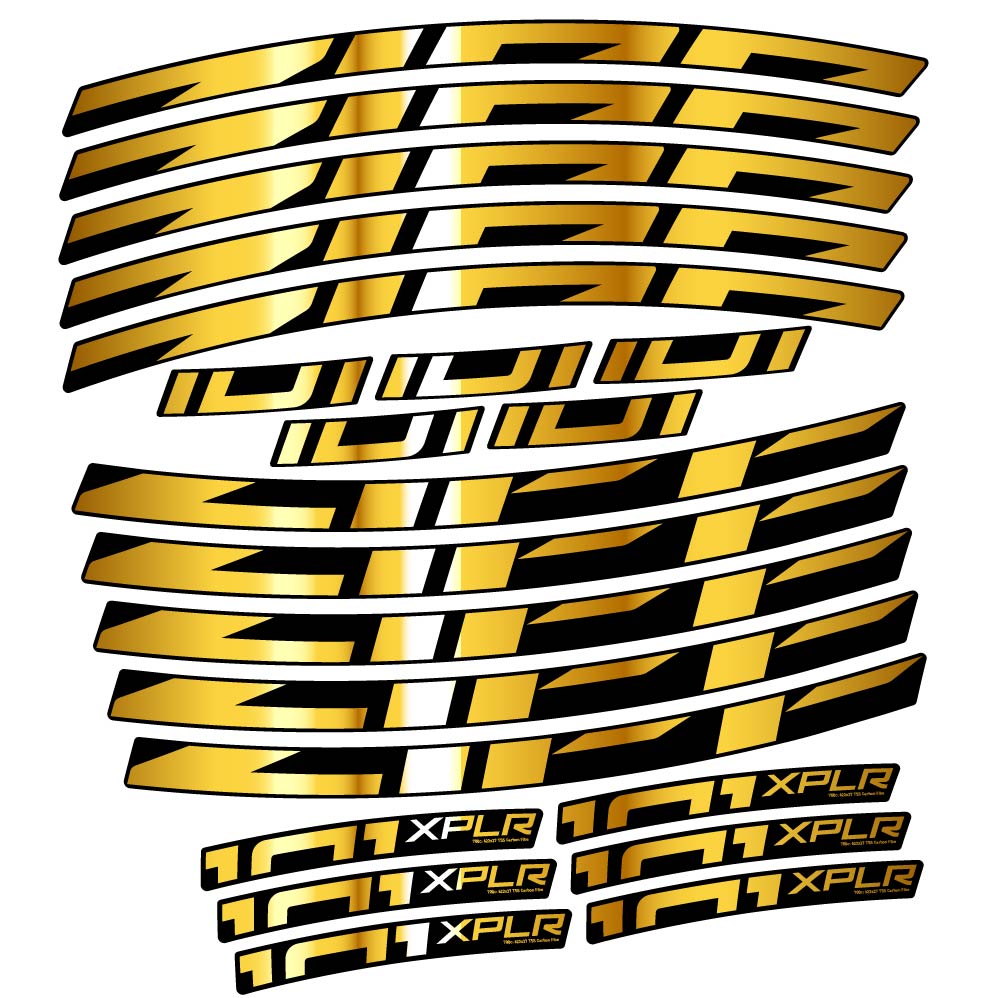Autocollant Zipp 101 XPLR, Roues Route 18mm, Autocollant Vélo vinyle