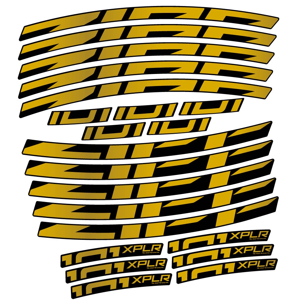 Autocollant Zipp 101 XPLR, Roues Route 18mm, Autocollant Vélo vinyle