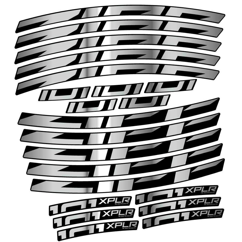 Autocollant Zipp 101 XPLR, Roues Route 18mm, Autocollant Vélo vinyle
