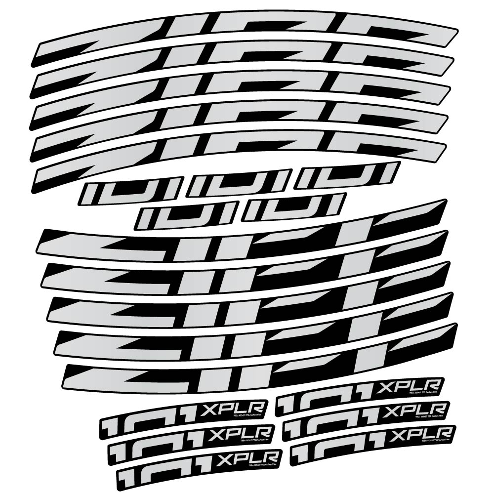 Autocollant Zipp 101 XPLR, Roues Route 18mm, Autocollant Vélo vinyle