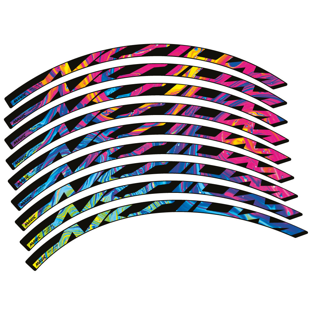 Autocollant Mavic Aksium Disc, Roues Route 22mm, Autocollant Vinyle