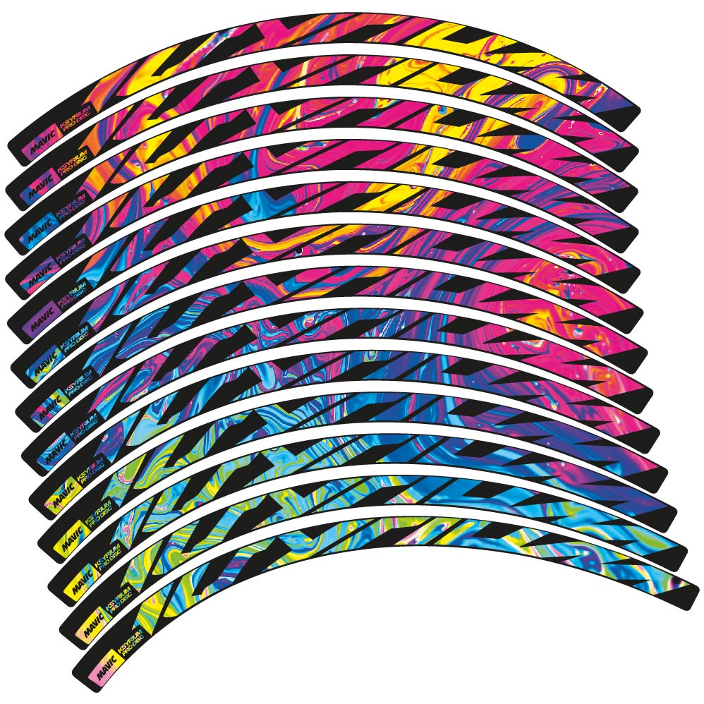 Autocollant Mavic Ksyrium Disc, Roues Route 30mm, Autocollant Vélo vinyle