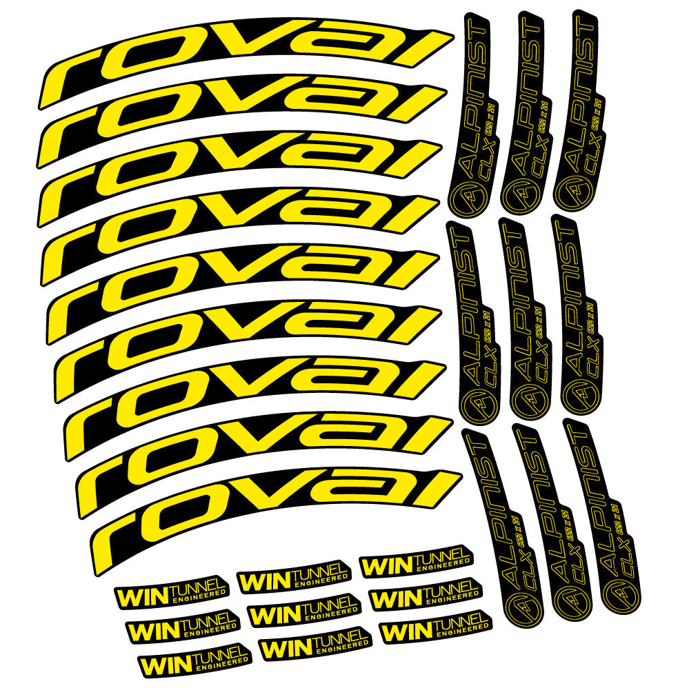 Autocollant Roval Alpinist CLX, Roues Route 33mm, Autocollant Vélo vinyle