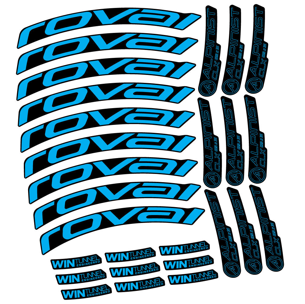 Autocollant Roval Alpinist CLX, Roues Route 33mm, Autocollant Vélo vinyle