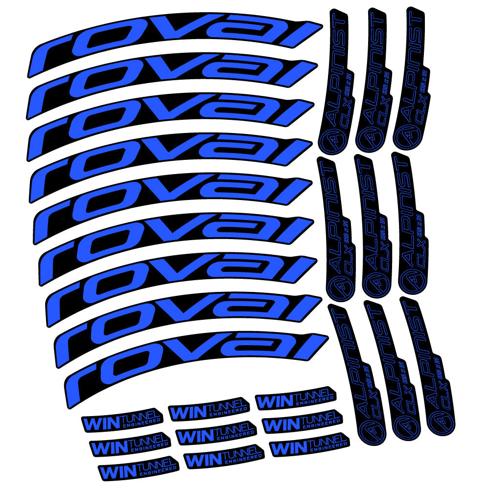 Autocollant Roval Alpinist CLX, Roues Route 33mm, Autocollant Vélo vinyle