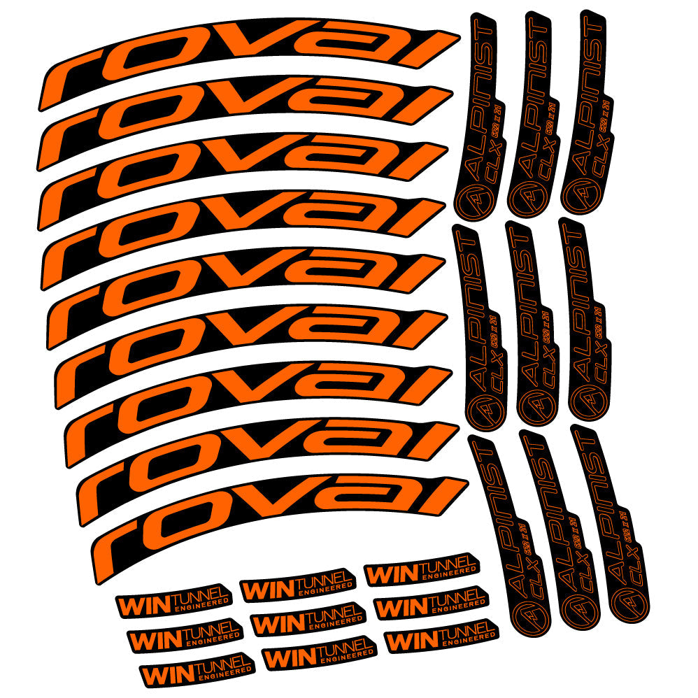 Autocollant Roval Alpinist CLX, Roues Route 33mm, Autocollant Vélo vinyle