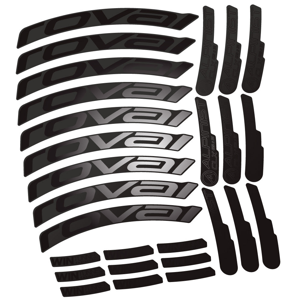 Autocollant Roval Alpinist CLX, Roues Route 33mm, Autocollant Vélo vinyle