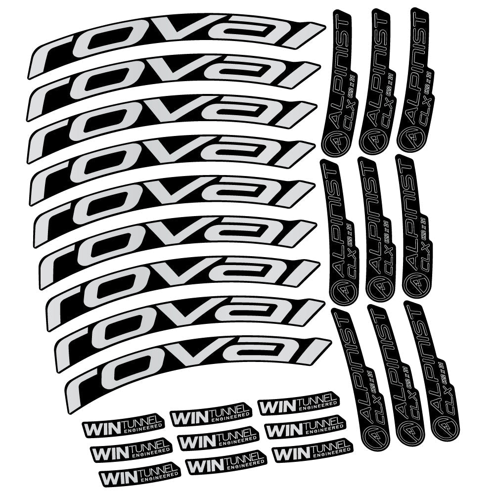 Autocollant Roval Alpinist CLX, Roues Route 33mm, Autocollant Vélo vinyle