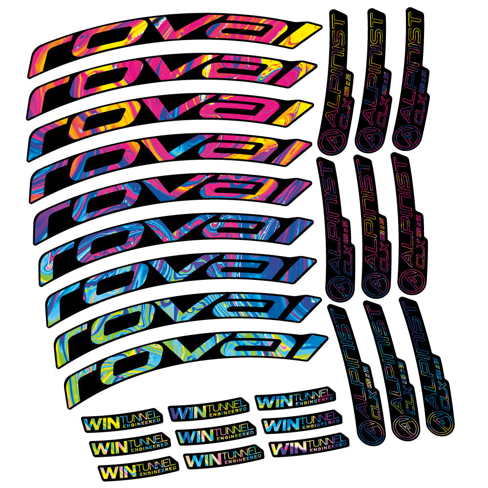 Autocollant Roval Alpinist CLX, Roues Route 33mm, Autocollant Vélo vinyle