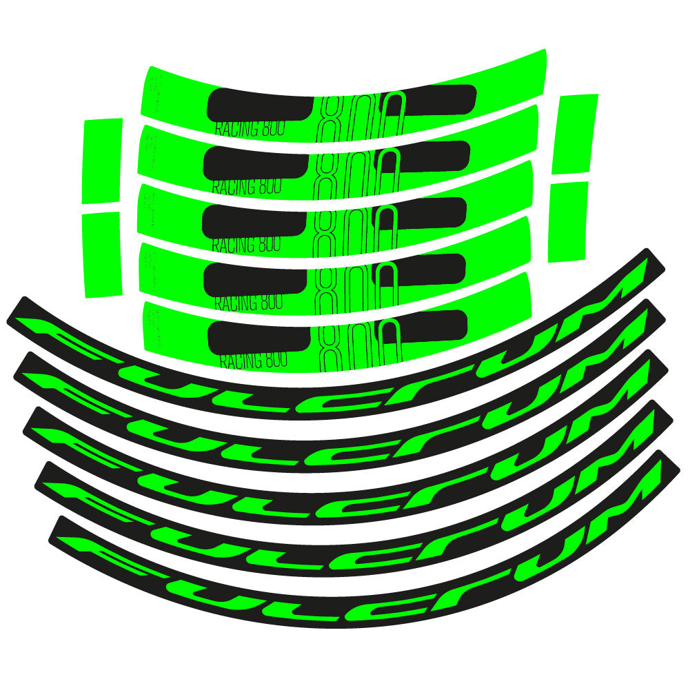 Autocollant Fulcrum Racing 800 DB Disc, Roues Route 35 mm, Autocollant Vélo vinyle