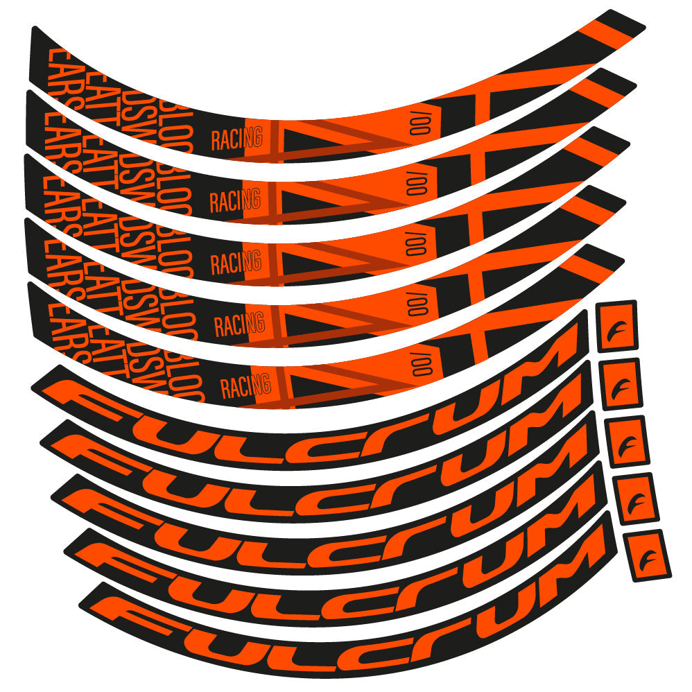 Autocollant Fulcrum Racing 400 DB, Roues Route 35 mm, Autocollant Vélo vinyle